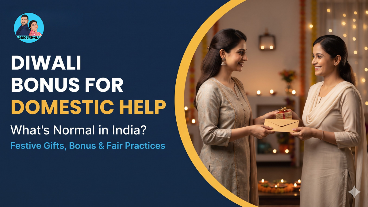 Diwali Bonus for Domestic Help — What's Normal in India